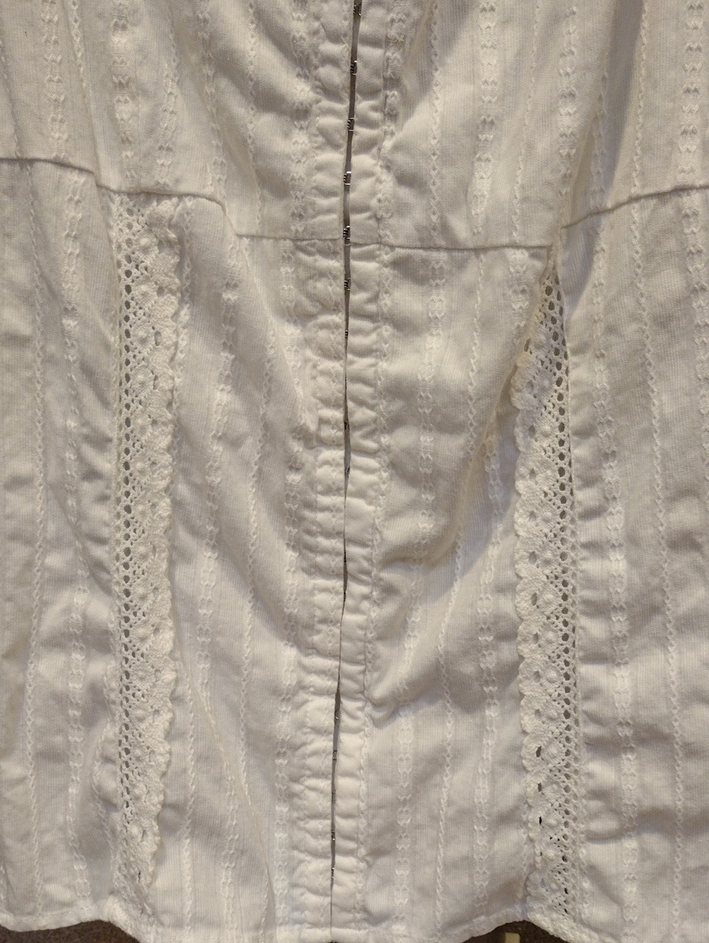 Vtg 🦄 Torrid White Lace Corset Back Top W/ Sweetheart Neck - Picture 10 of 15